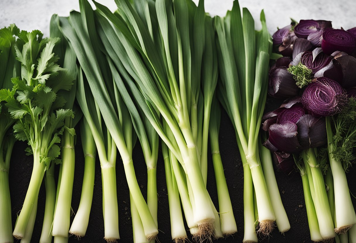 Leeks thrive alongside carrots, onions, and beets. They also benefit from the presence of aromatic herbs like thyme and sage