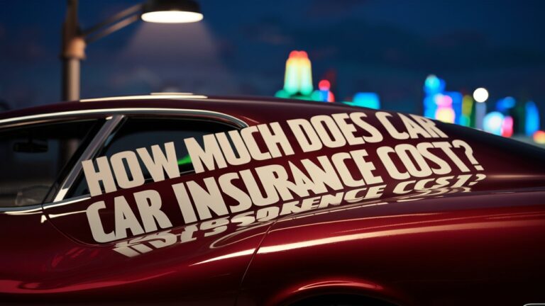 How Much Does Car Insurance Cost A Comprehensive Guide